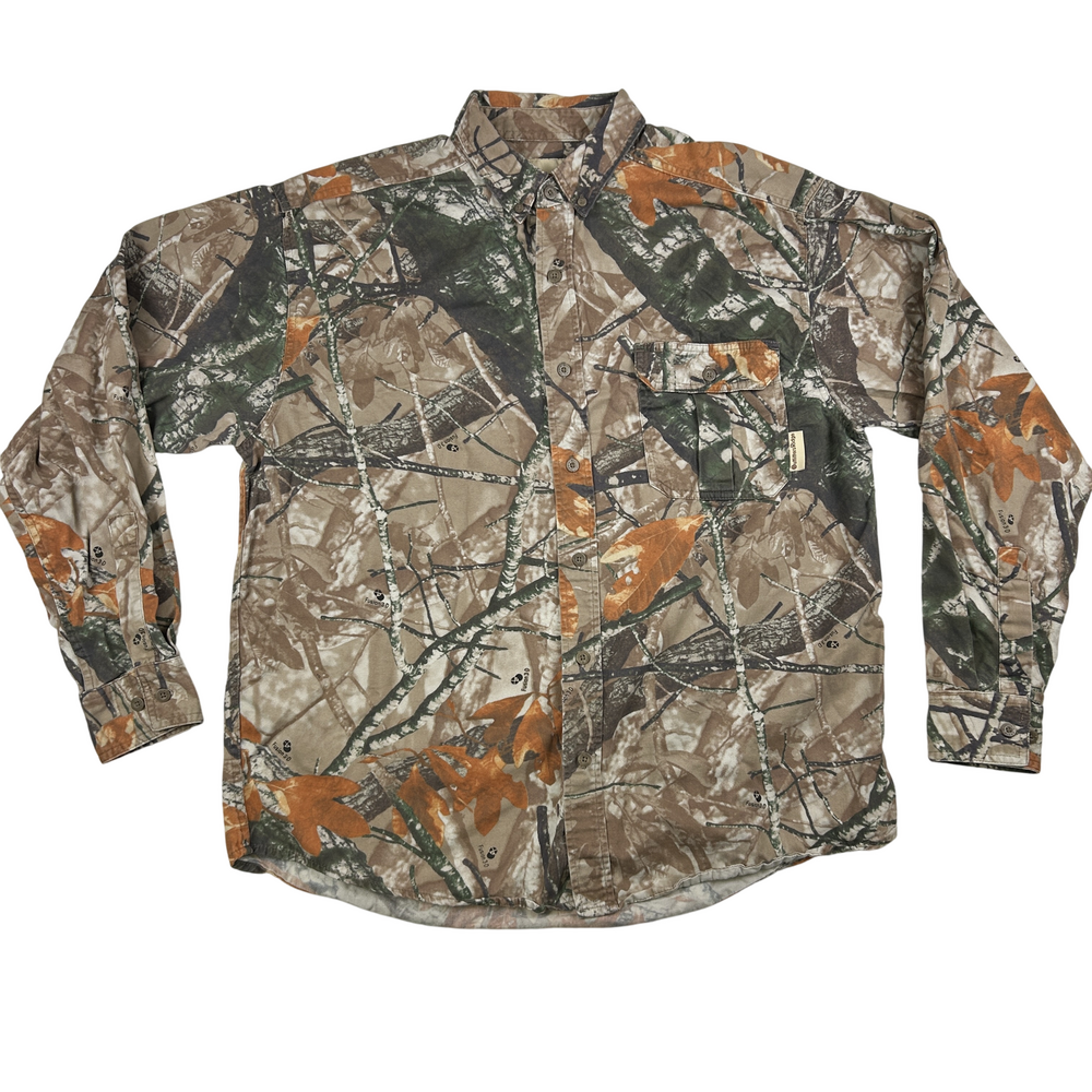Outfitters Ridge Shirt Mens Large Camo Fusion 3D Button Down Hunting Outdoor